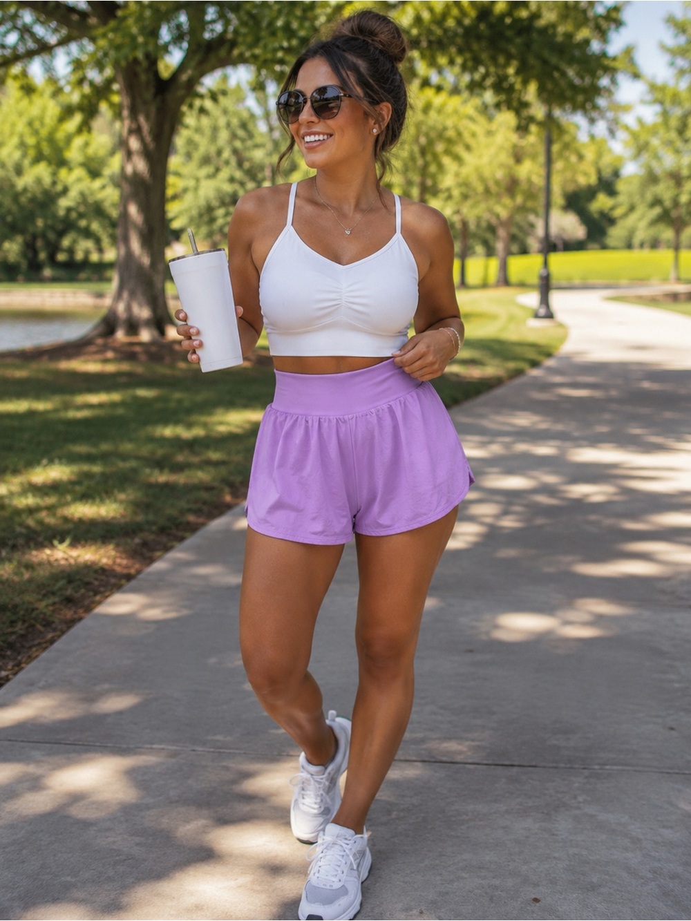 All in Motion Violet Active Shorts